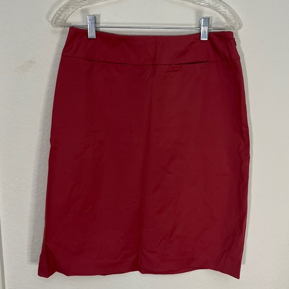 Old Navy Pink Pencil Skirt Vintage Y2K Cotton Blend Pockets Stretch Career Sz 6 - Picture 3 of 8